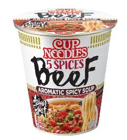 J18264 Makar.inst.5 Spices Beef Cup Noodles 64g Nissin